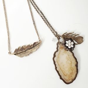 Boho Necklaces, lot of 2